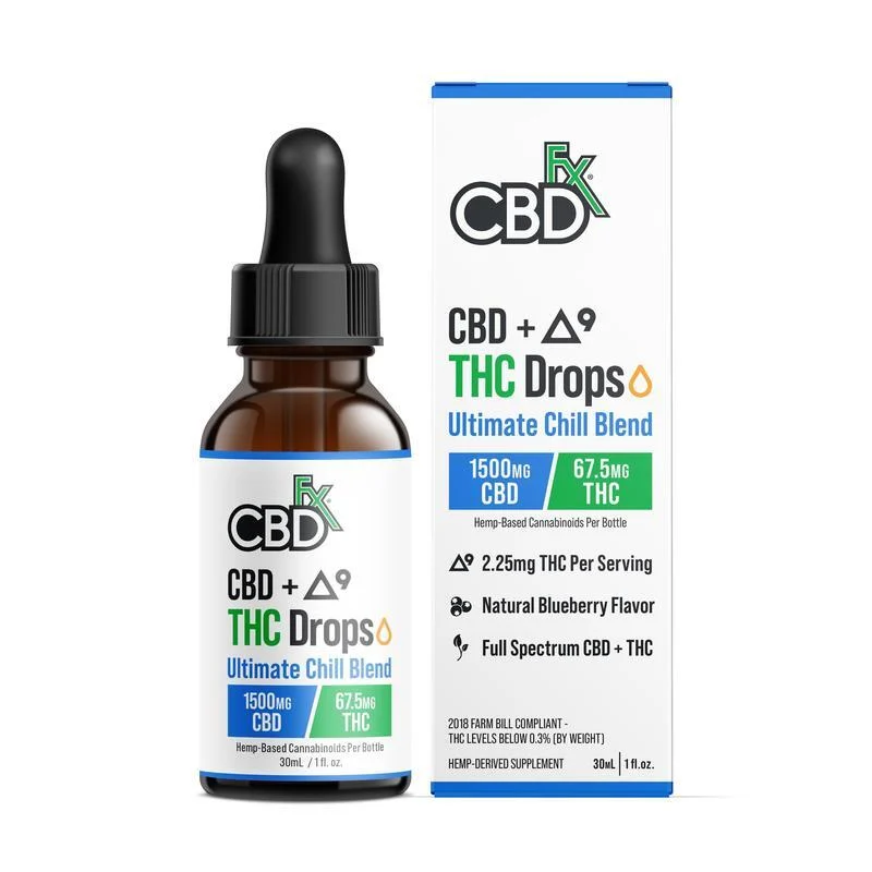 CBD + Delta-9 THC Drops: Ultimate Chill Blend