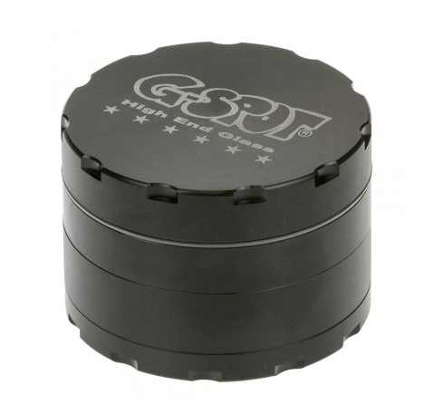 G-Spot - Aluminum Magnetic Herb Grinder - 4-part - 62mm - Black